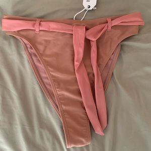 Brave Soul Belted High Waist/Leg Bikini Bottoms